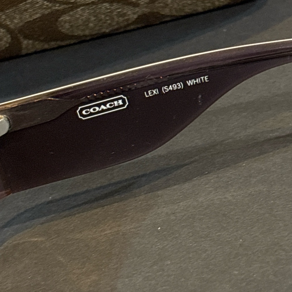 Coach Lexi S493 White Pink 125mm Sunglasses w/Case Women’s Designer Shades - Picture 5 of 9